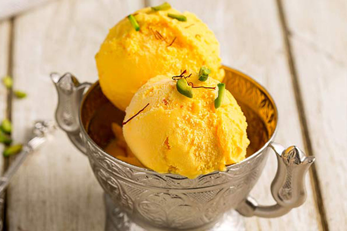 ice cream with saffron 1