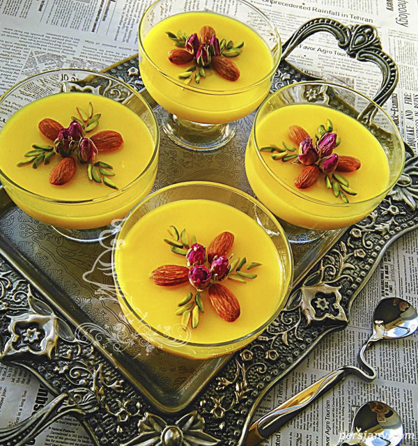 saffron dessert